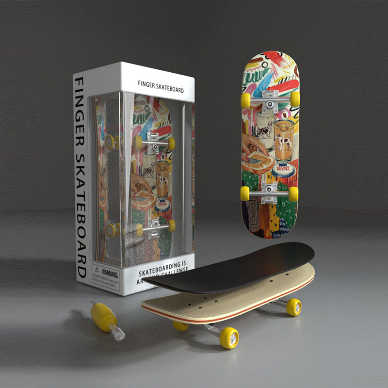 Five-layer maple fingertip skateboard