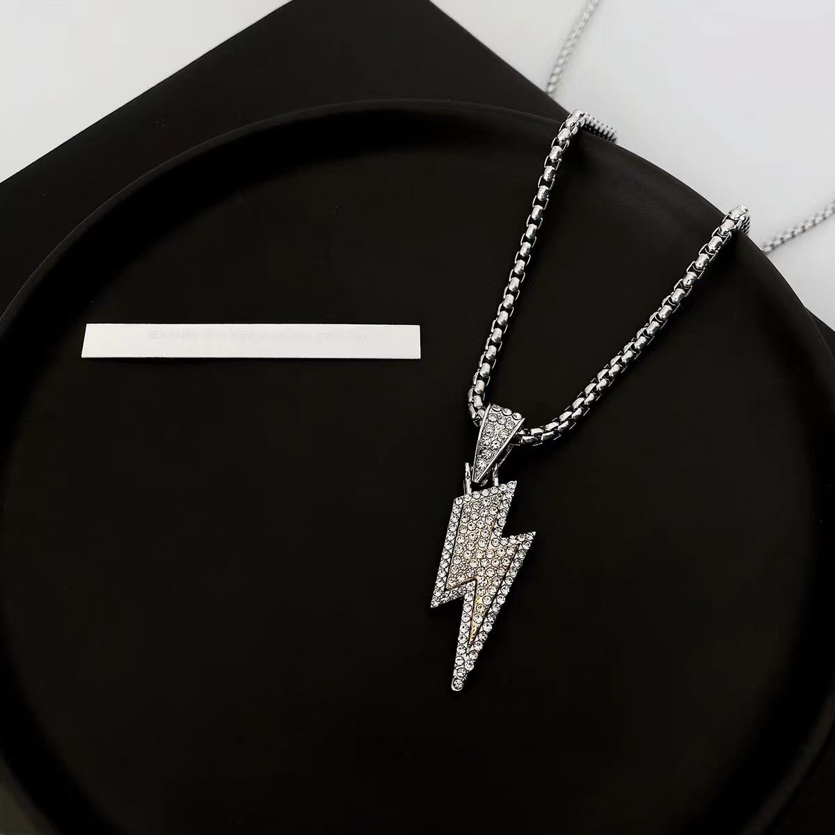 Collier Hip-Hop Personnalisé Polyvalent Lightning