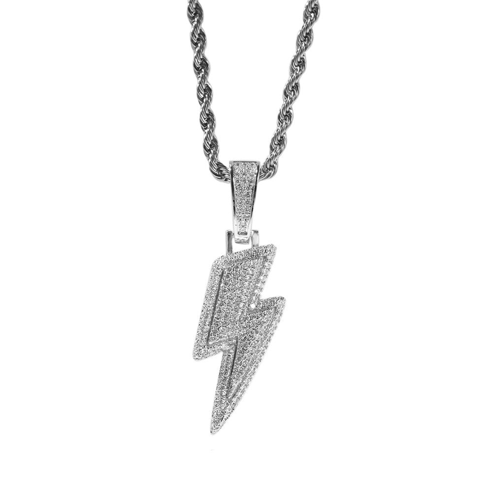 Personalized Versatile Lightning Hip-Hop Necklace