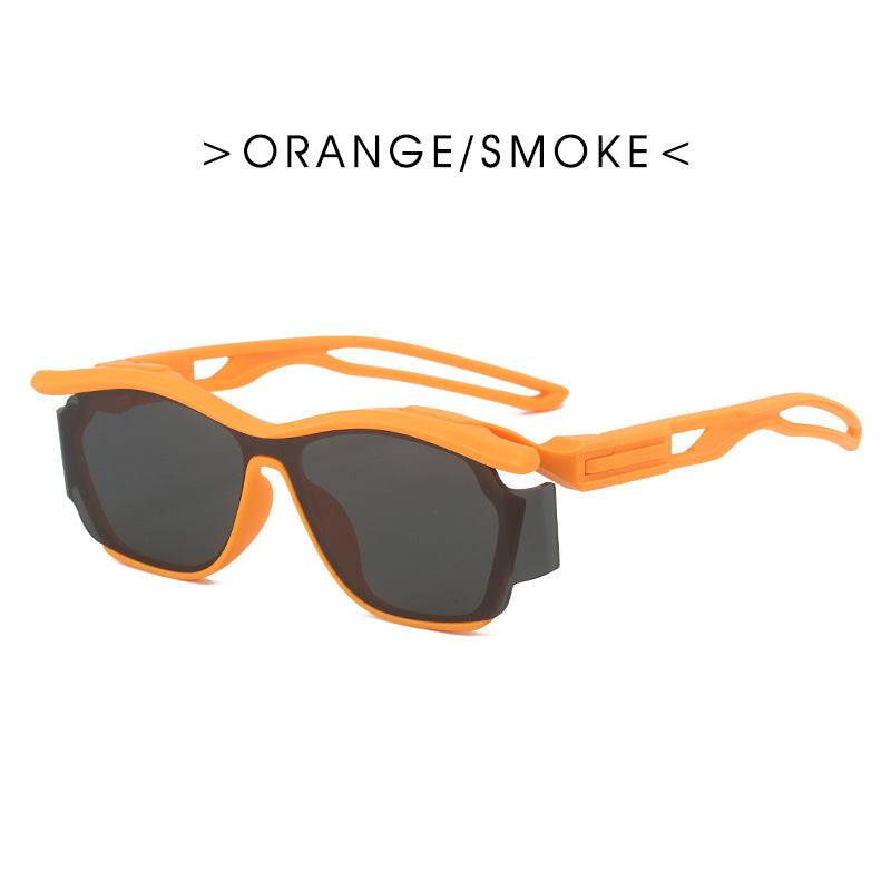 Lunettes de soleil de nouveau style pour hommes et femmes, petites lunettes de soleil de sport de plein air haut de gamme qui mettent en forme le visage 