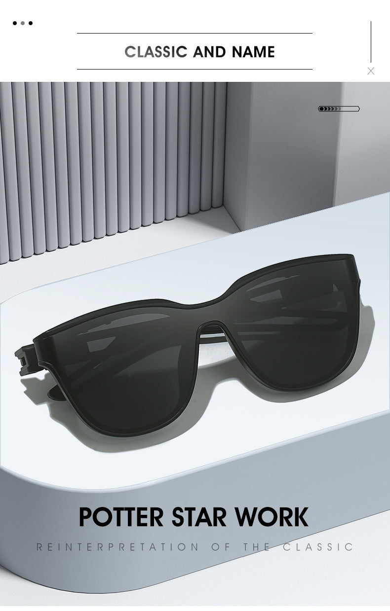 Unisex high-end face-shaping sunglasses