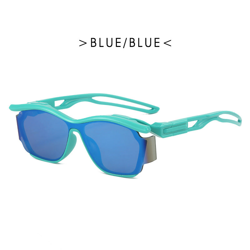 Lunettes de soleil de nouveau style pour hommes et femmes, petites lunettes de soleil de sport de plein air haut de gamme qui mettent en forme le visage 