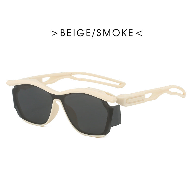 Lunettes de soleil de nouveau style pour hommes et femmes, petites lunettes de soleil de sport de plein air haut de gamme qui mettent en forme le visage 